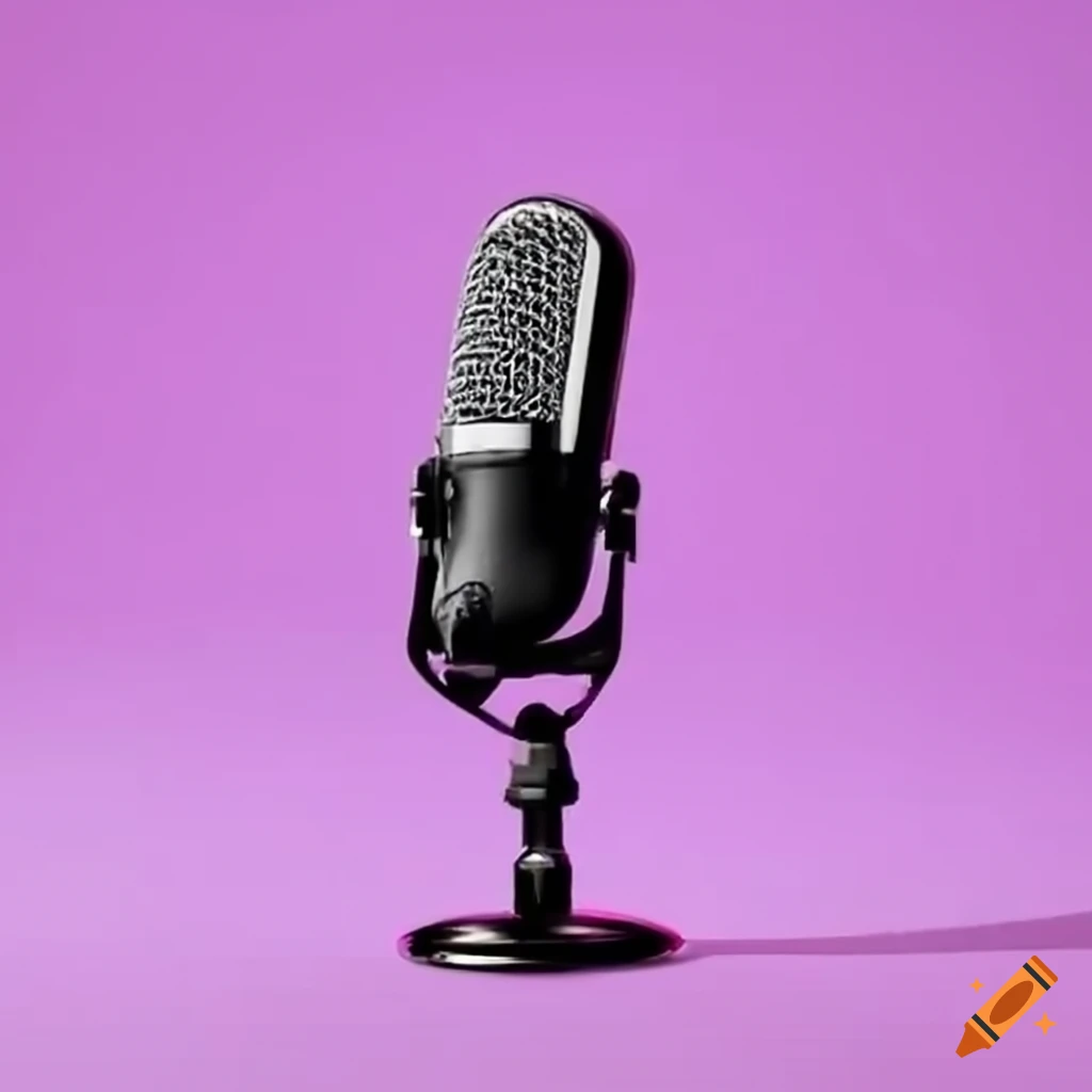 Microphone with 'podcast bitesize' written on it on Craiyon