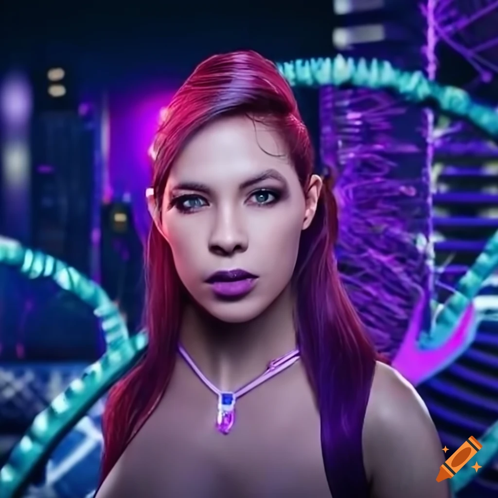 closeup of hyper-detailed cyberpunk cityscape with genetic elements