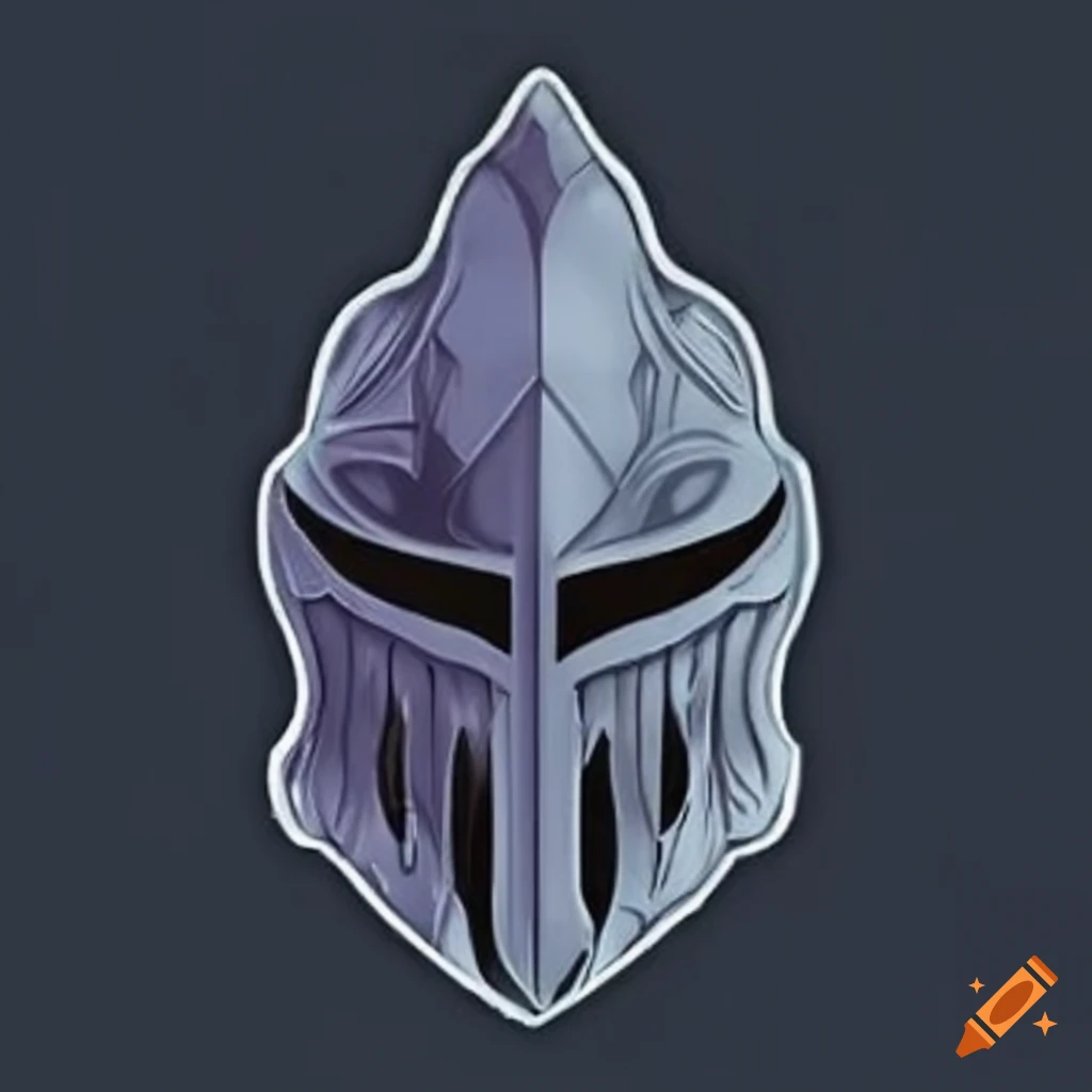 sinister knight helmet in fantasy theme