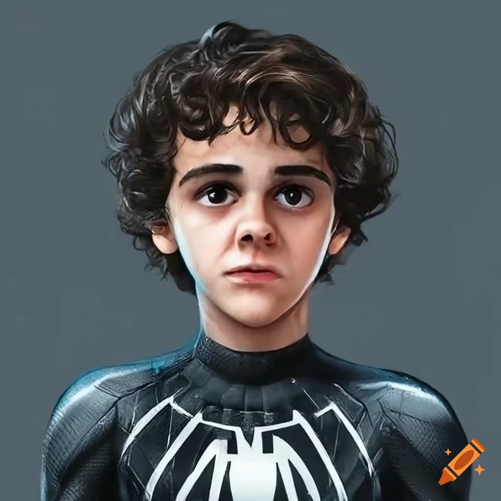 Jack dylan grazer as symbiot spider-man on Craiyon