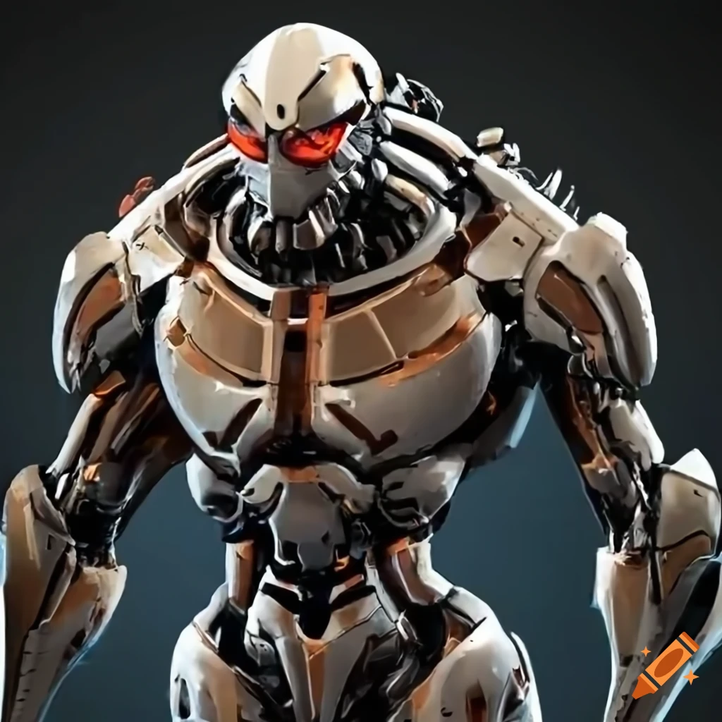 concept art of a robot titan armor
