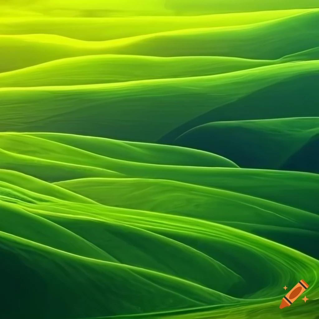 rolling hills with green lines wallpaper