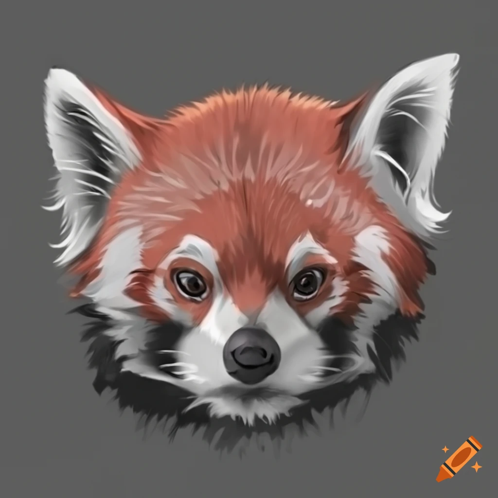kemono style red panda art