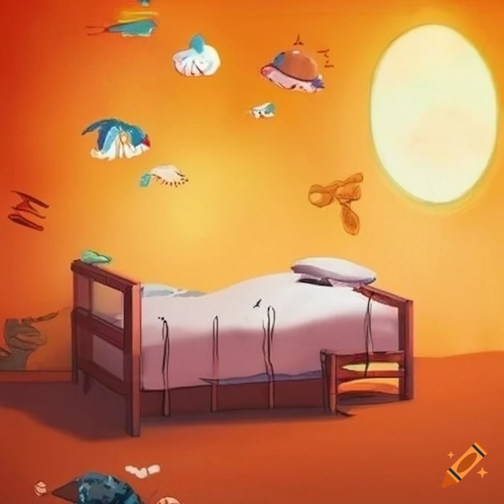 childrens book artstyle boys bedroom illustration