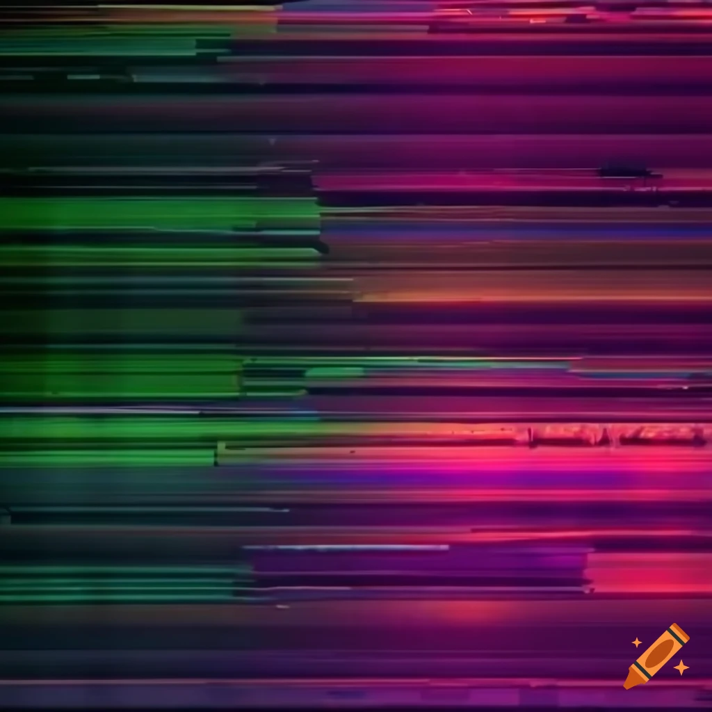 double exposure of neon signs and glitchy grunge textures