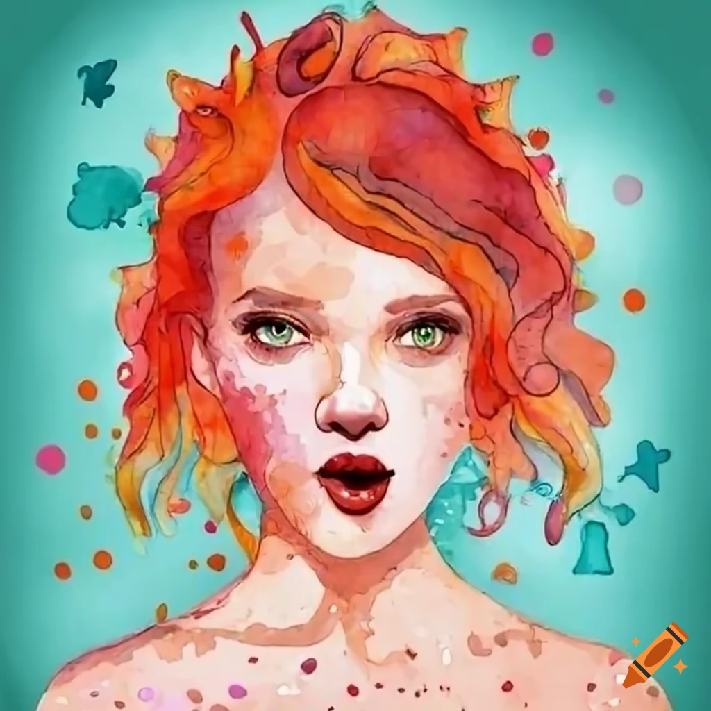 Celebrating red-headed girl