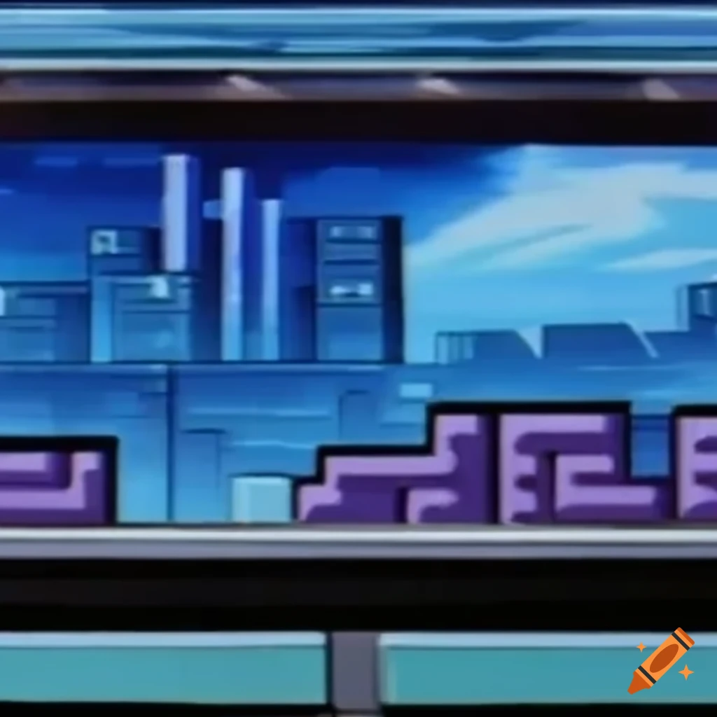 Poster Of 90s Anime Ova Tetris City poster-of-90s-anime-ova-tetris-city