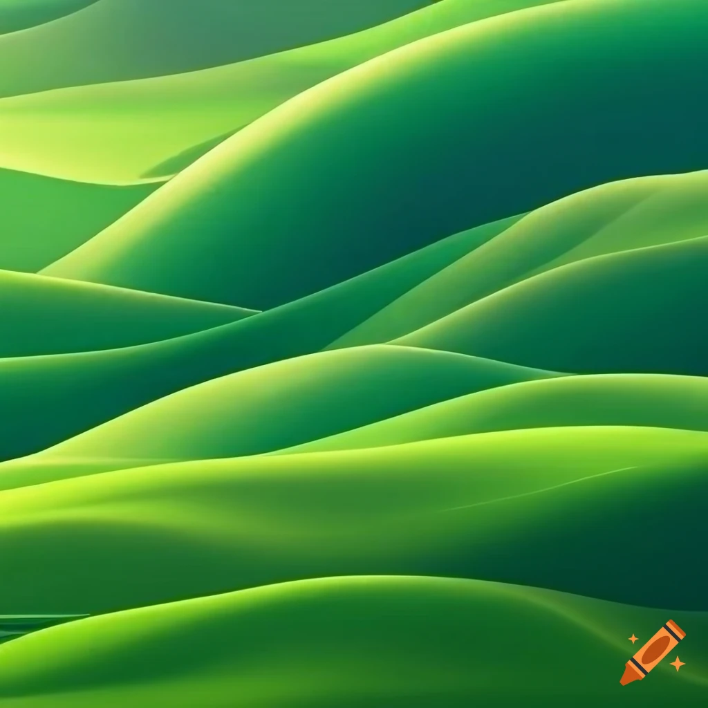 green rolling hills wallpaper