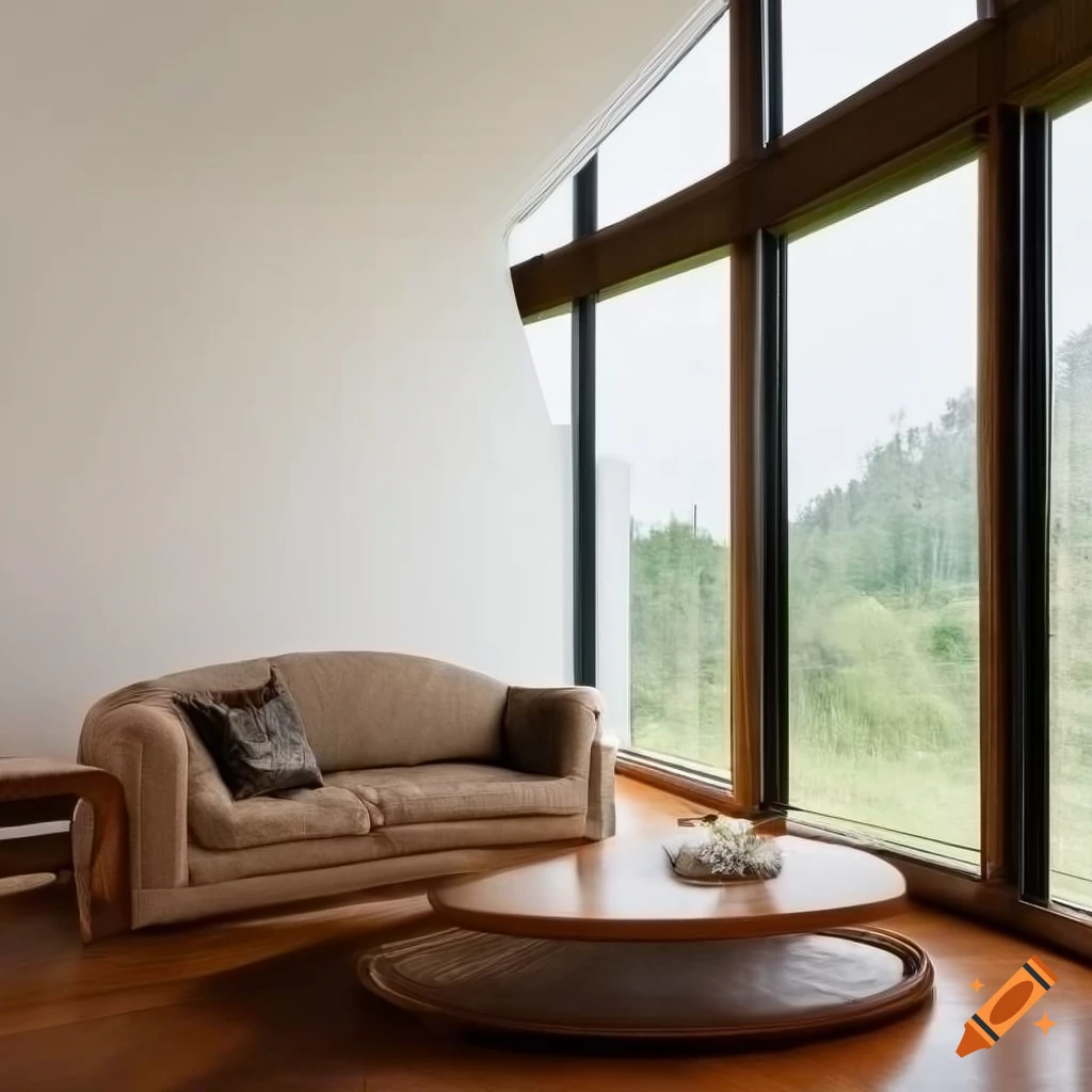 View of Warm Living Room Zen Inblissy Japanese Noguchi Inspired Table Lamp Zen