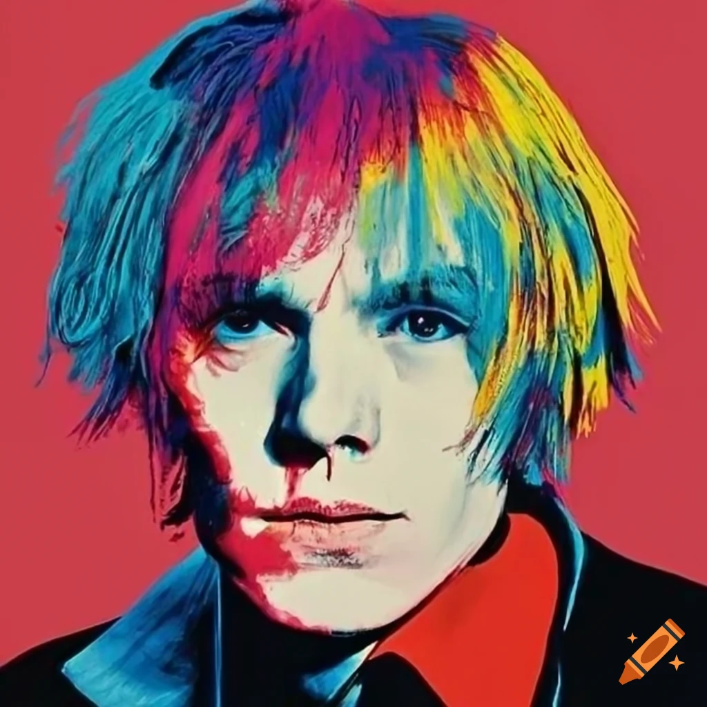 Pop Art Portrait Of Andy Warhol