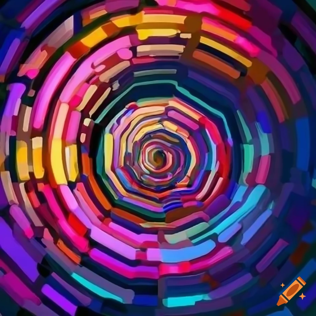 abstract digital artwork representing time travel