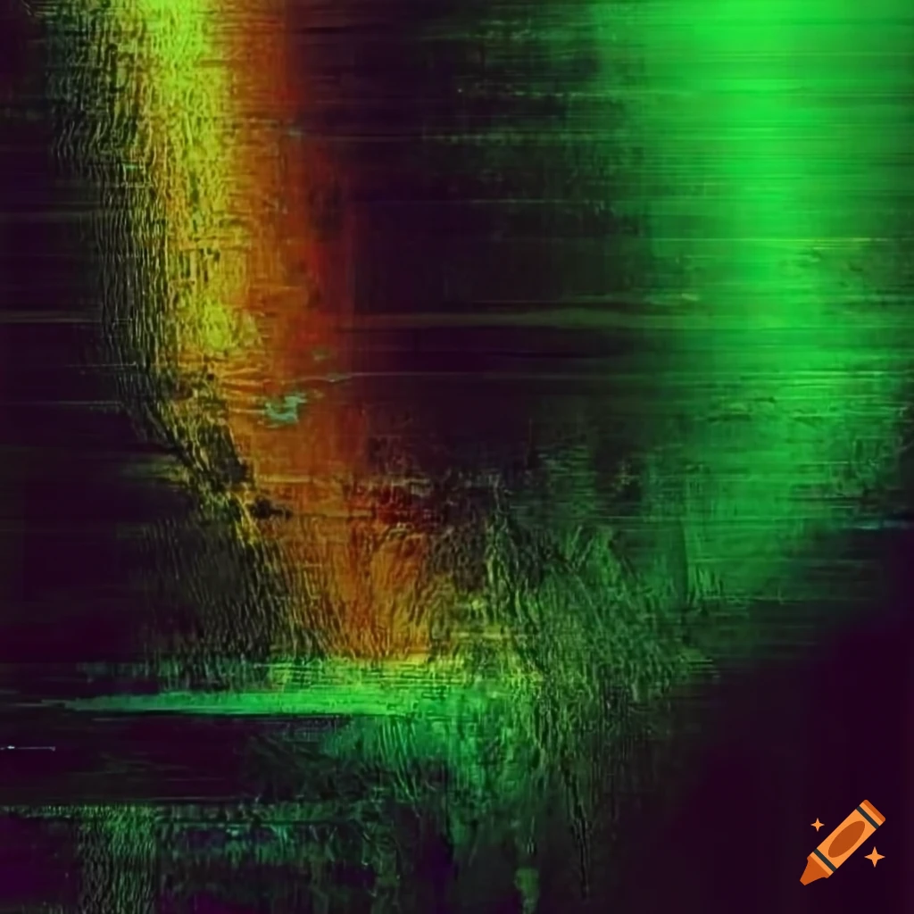 double exposure artwork with glitch effects