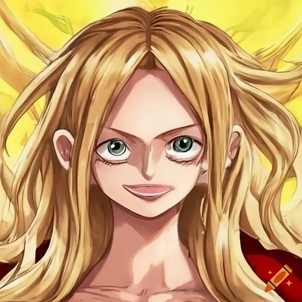 Anime Character With Long Blonde Wavy Hair And Green Eyes On Craiyon 1033