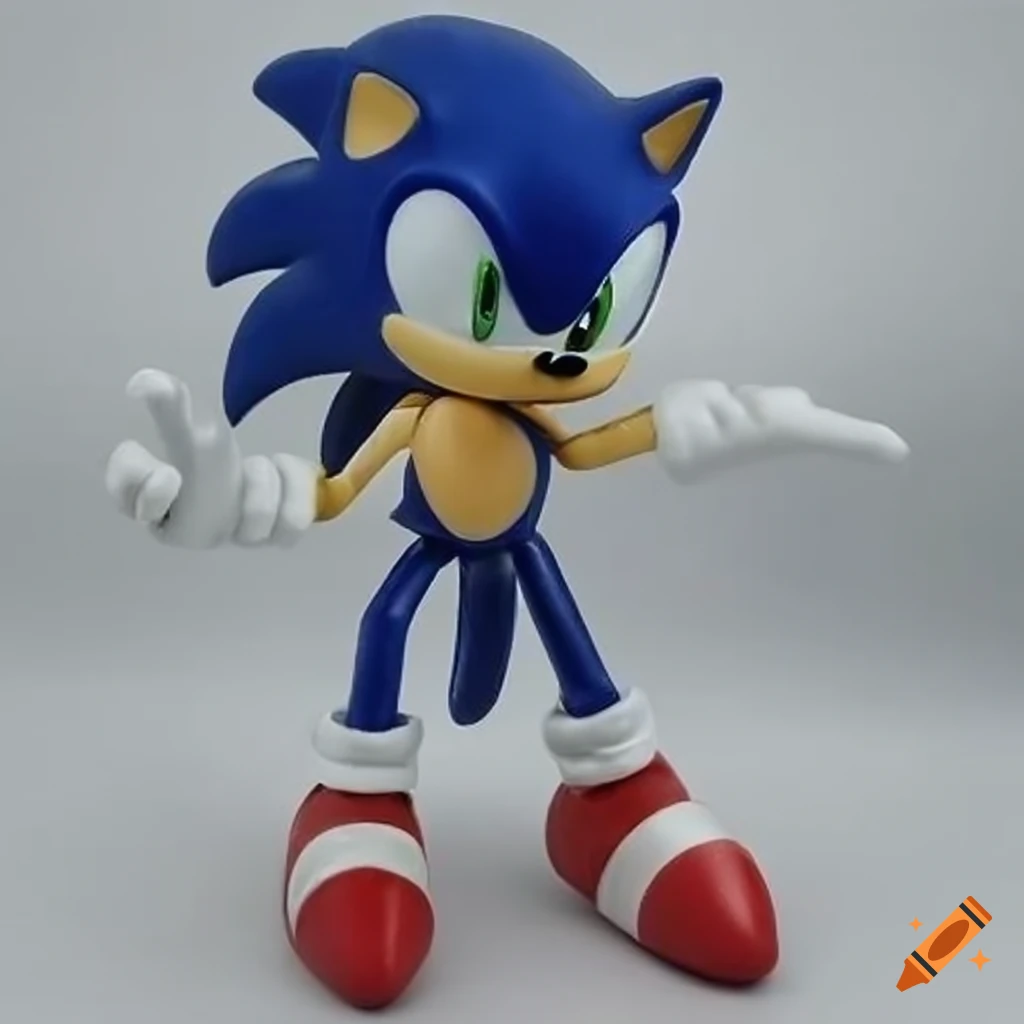 3d render of sonic the hedgehog running towards the viewer