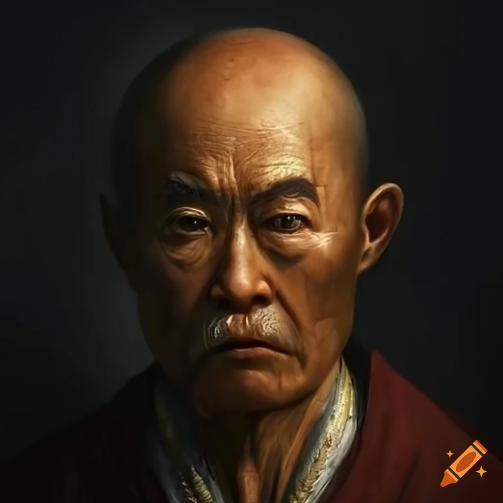 hyperrealistic portrait of a chinese pirate captain