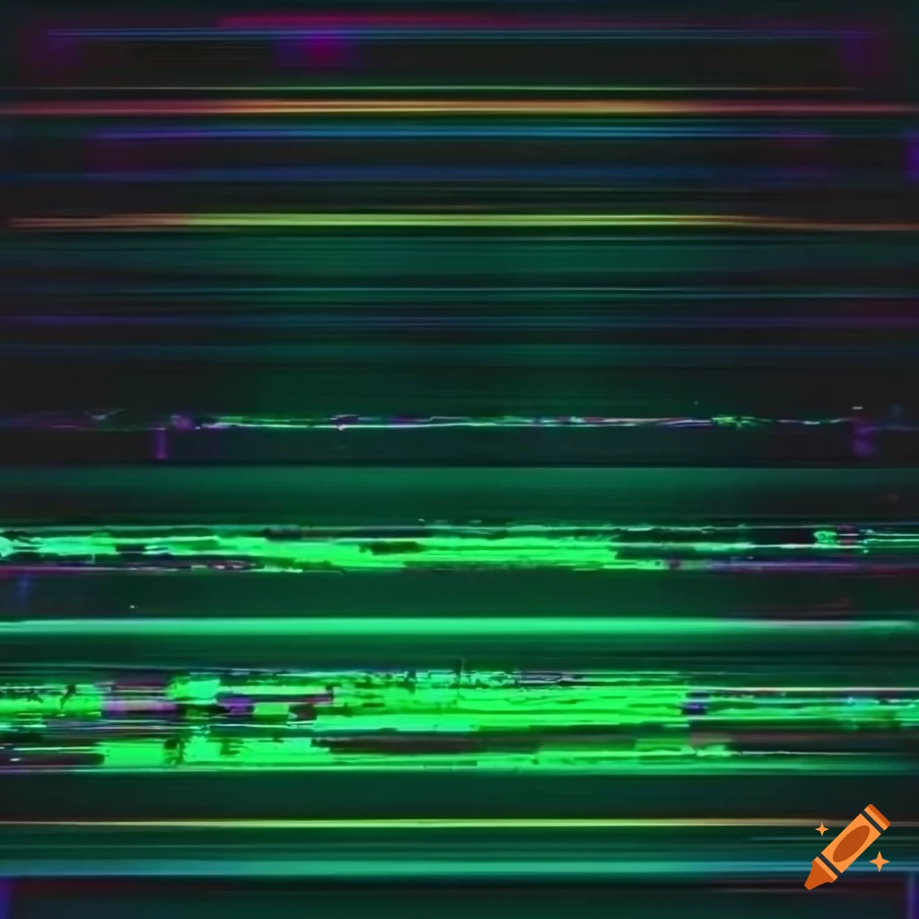 double exposure of neon signs and glitchy grunge textures
