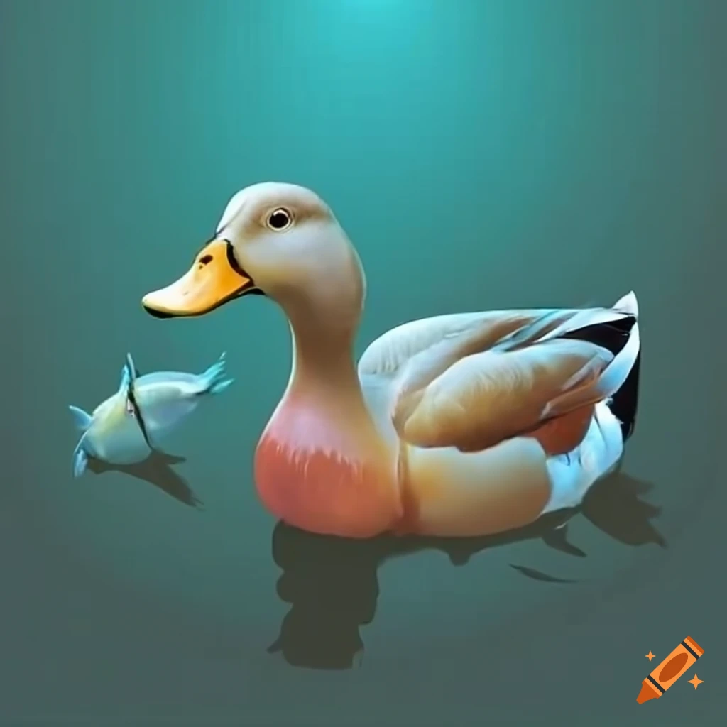 A Conversation Between A Duck And A Fish On Craiyon