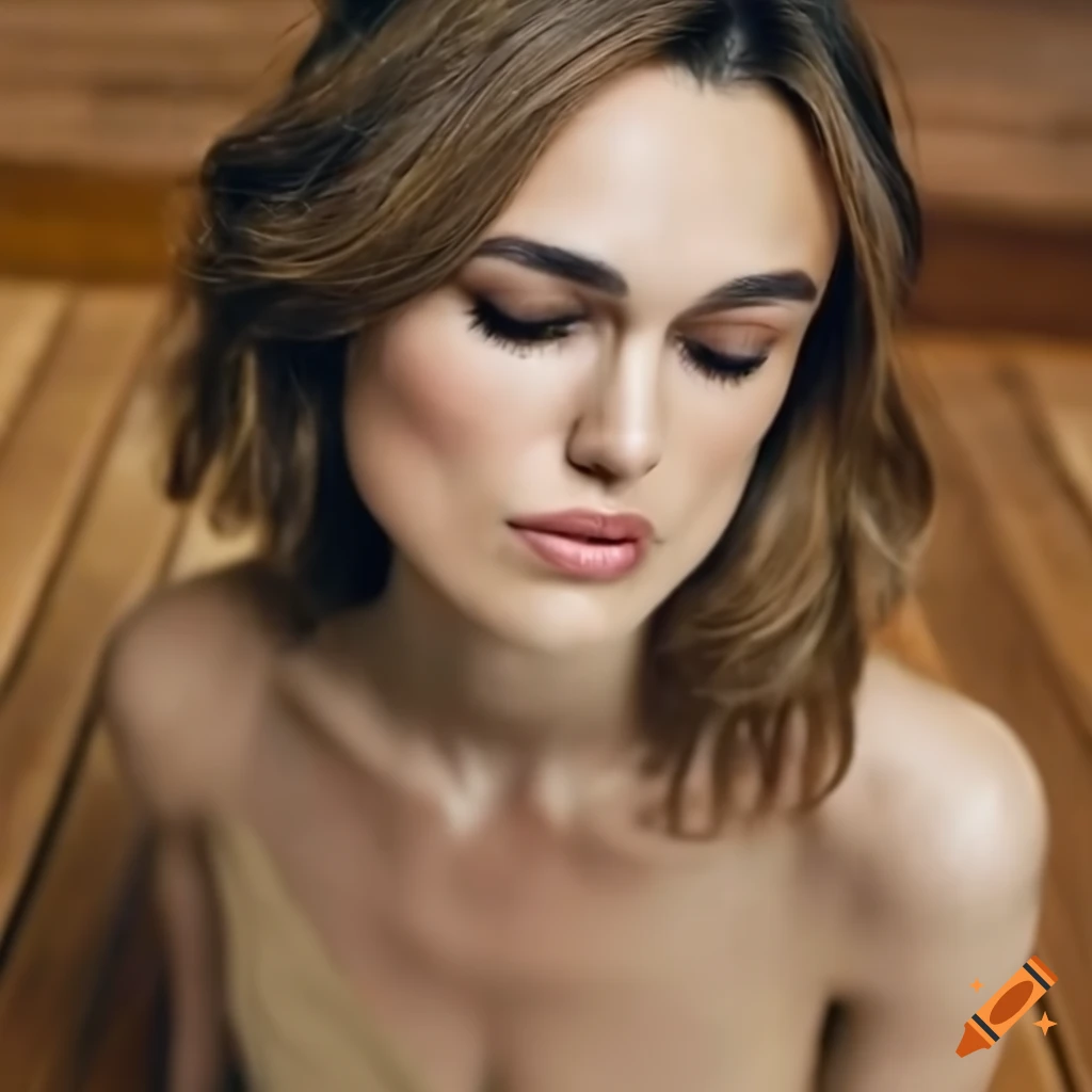 close-up portrait of a beautiful young woman with closed eyes