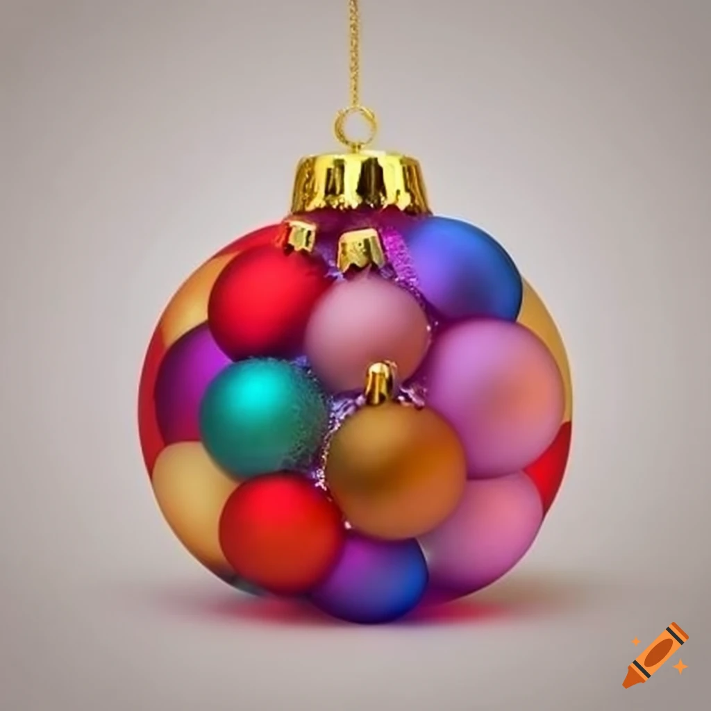 festive and colorful Christmas baubles