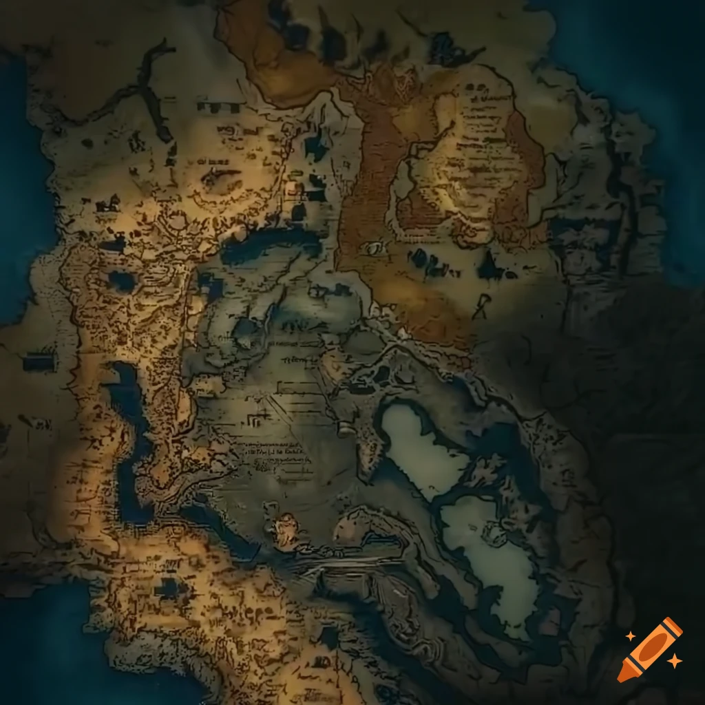 Intricate dark souls 2 map