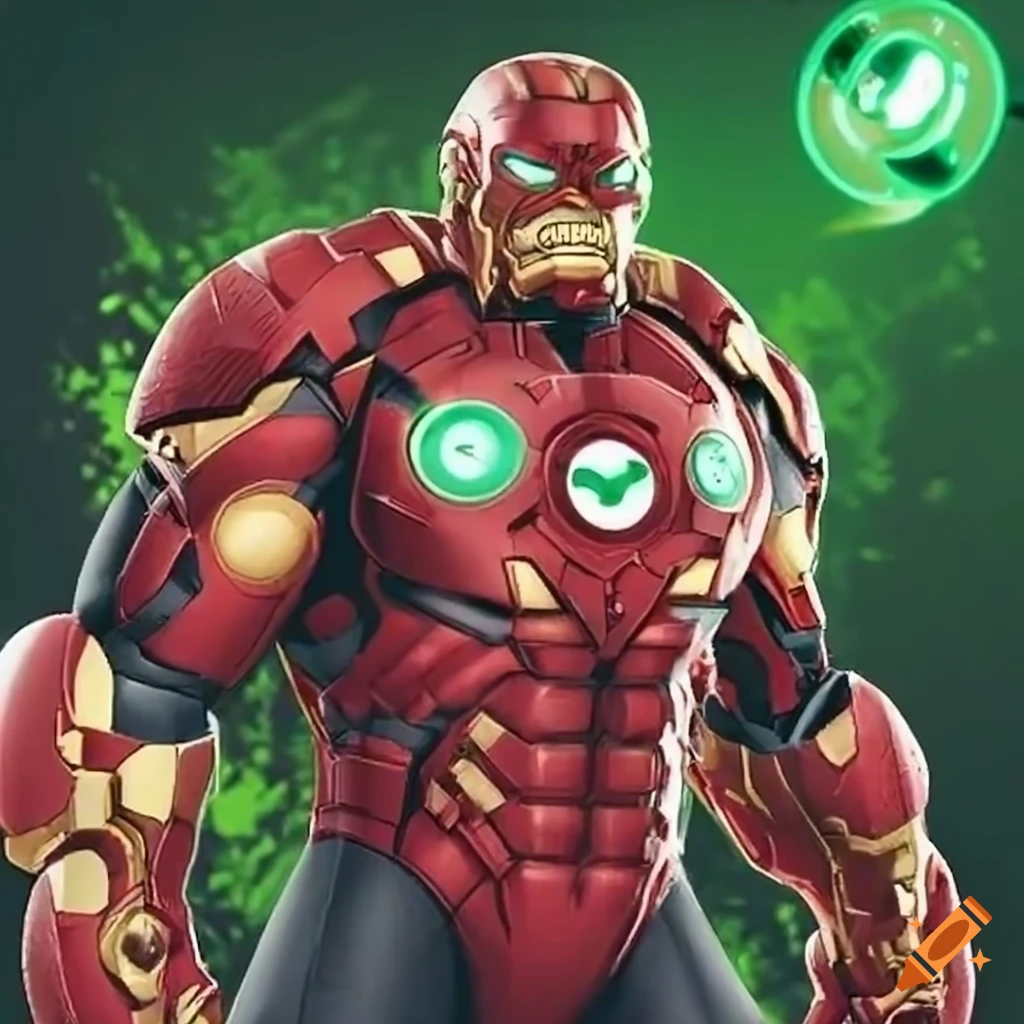 Green Lantern and Hulk Buster fan art