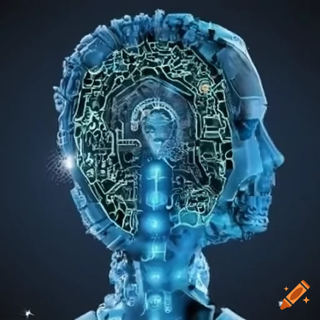 Visual representation of artificial intelligence and anthropology on ...