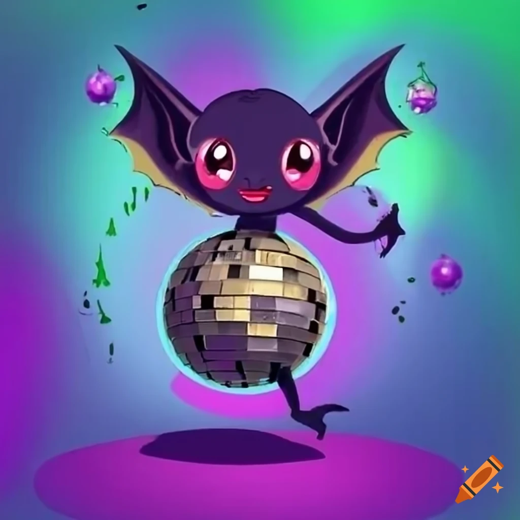 Rave Poster For An Icy Cave Rave Featuring A Cute Anthropomorphic Bat rave-poster-for-an-icy-cave-rave-featuring-a-cute-anthropomorphic-bat