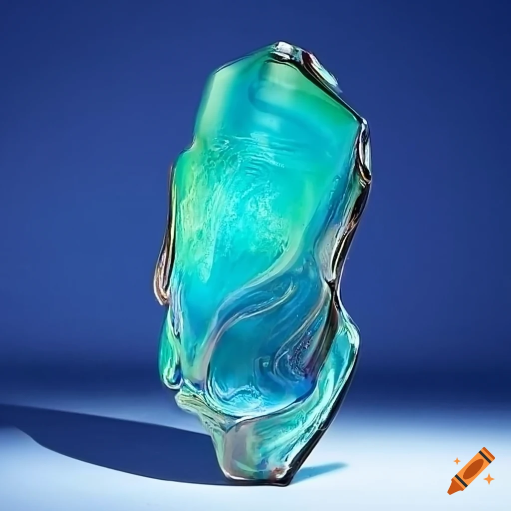 Iridescent glass object