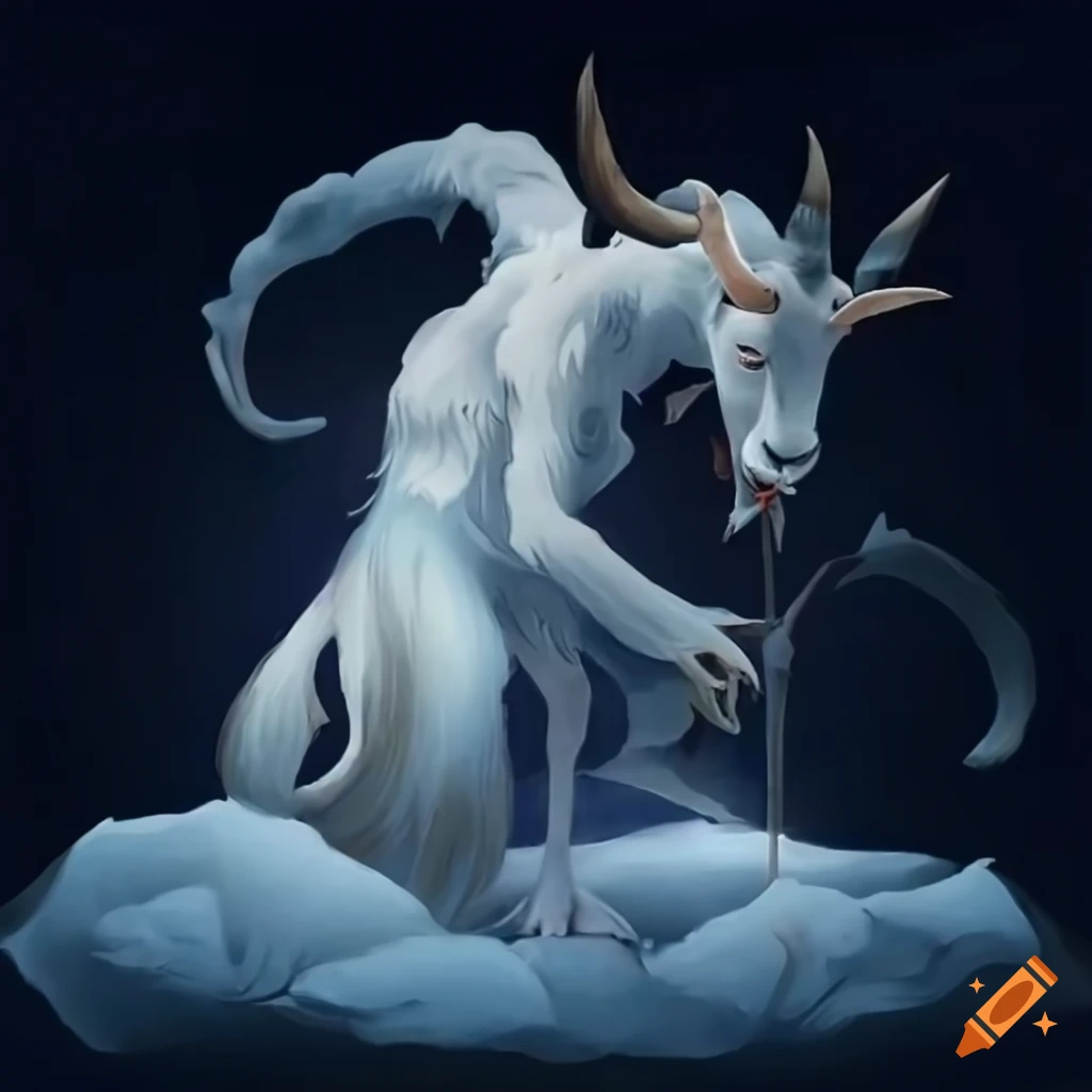 stylized winter spirit in Japanese folklore