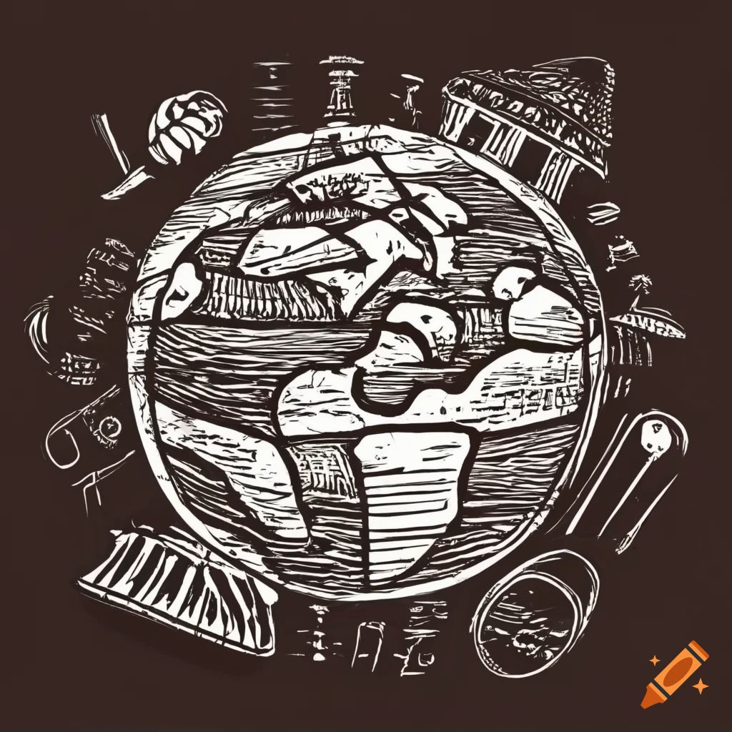 Sketch Globe Illustration Planet Earth Hand Stock Illustration 1362114368 |  Shutterstock