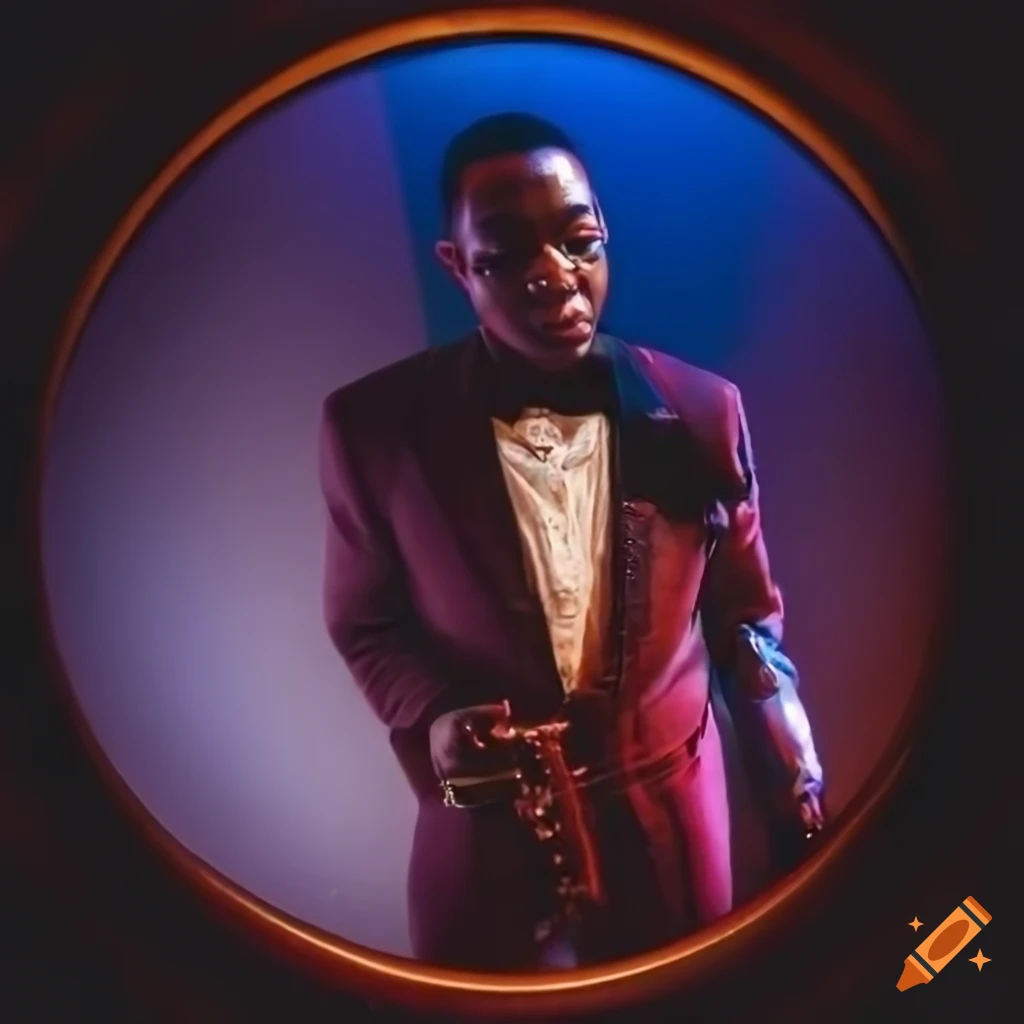 Photo Of A Black Male Jazz Performer In A Club On Craiyon