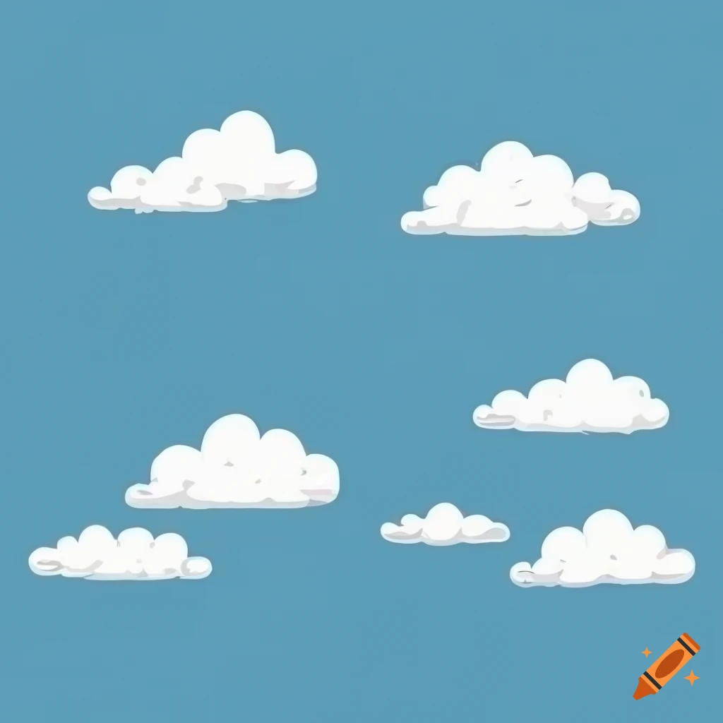 animated clouds with faces