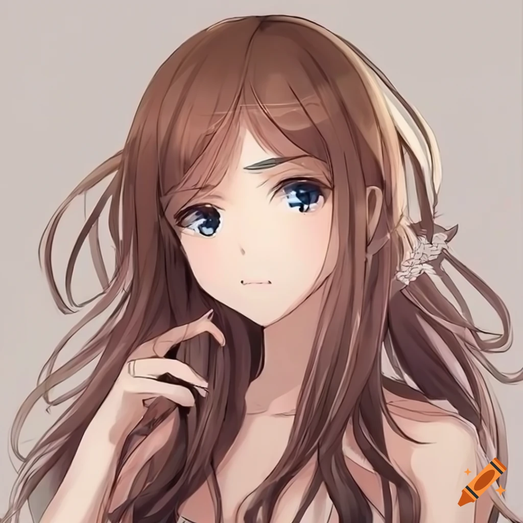 long-haired anime girl