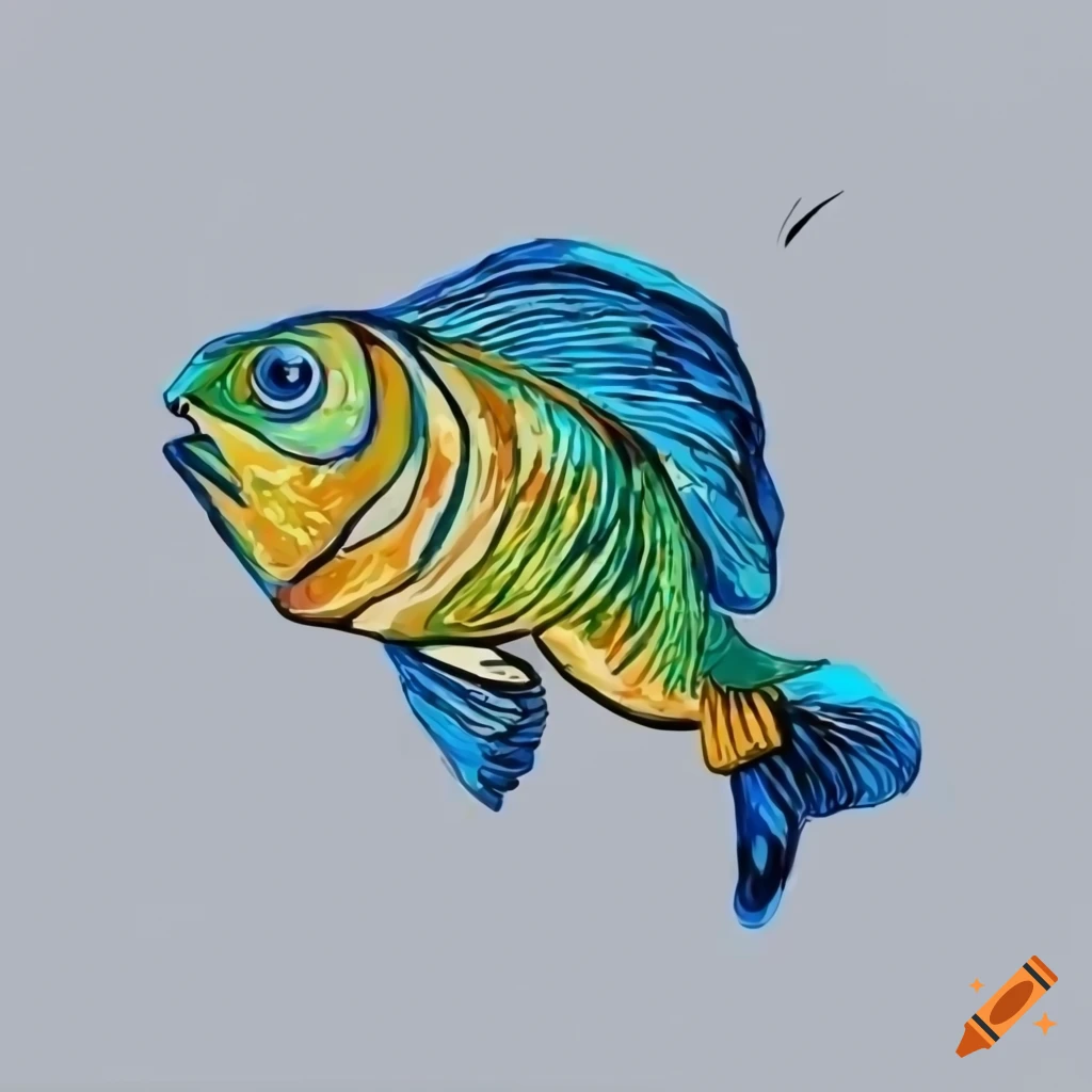 Rainbow Koi Carp Colored Fish Bright Stock Illustration 1978402541 |  Shutterstock