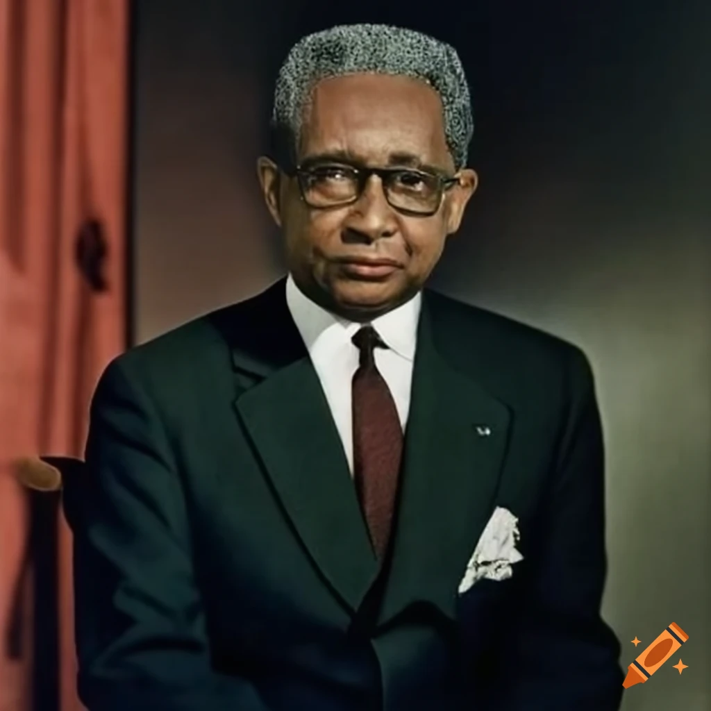 portrait of François Duvalier, President of Haiti 1958