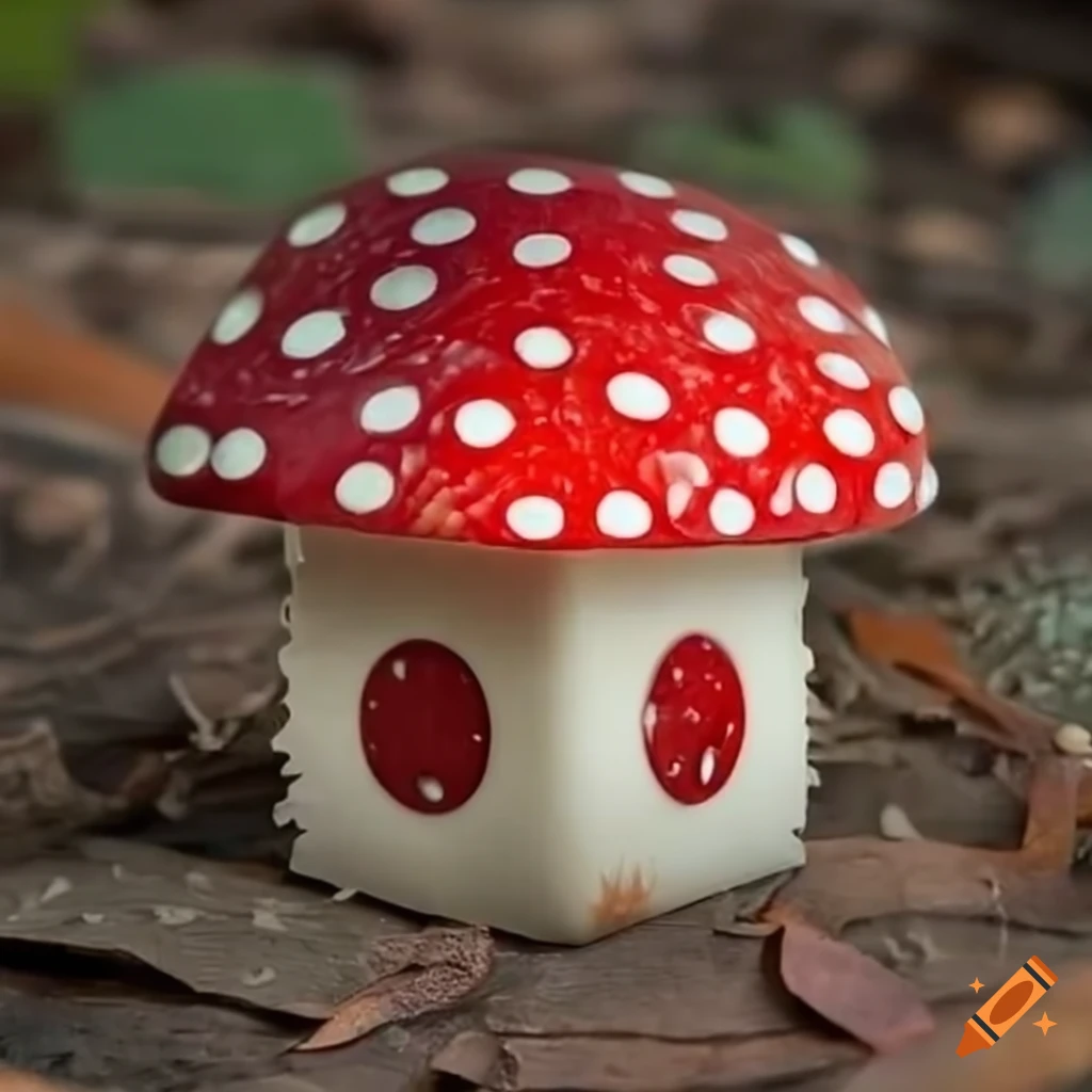dice mushroom art
