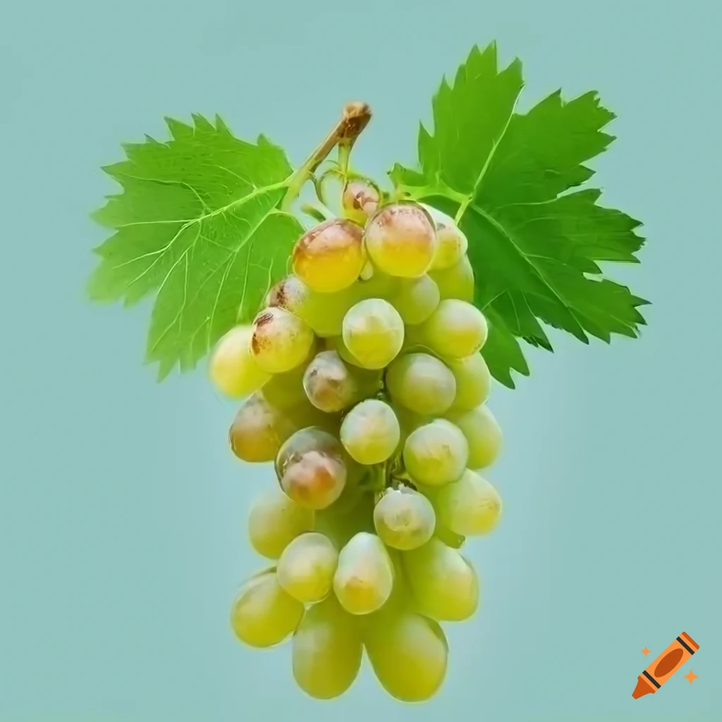 Grapes on a white background on Craiyon