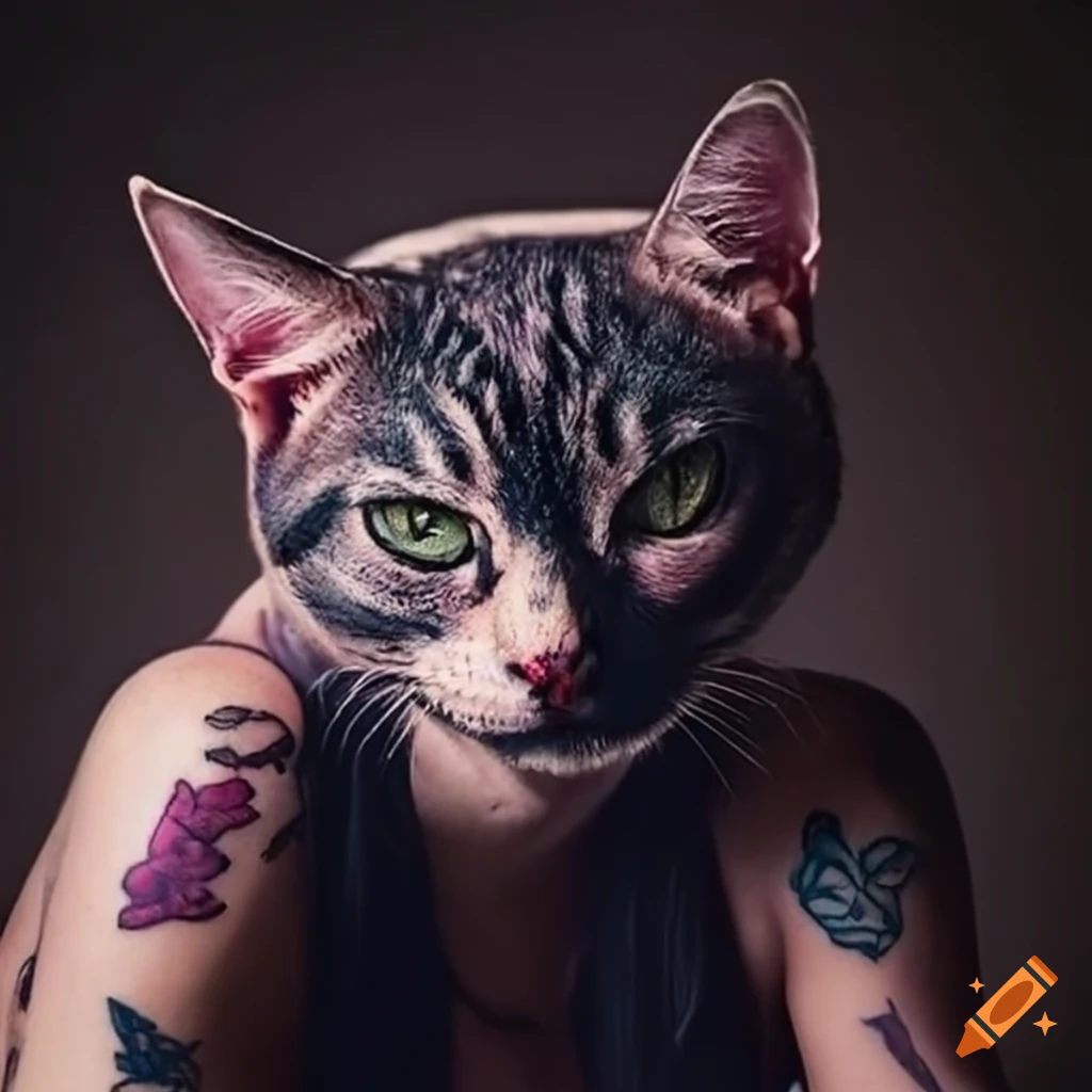 Cat tattoo artist on Craiyon