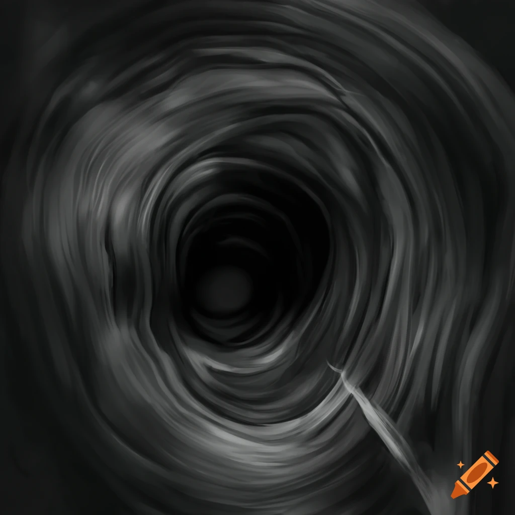 Minimalistic representation of a void on Craiyon