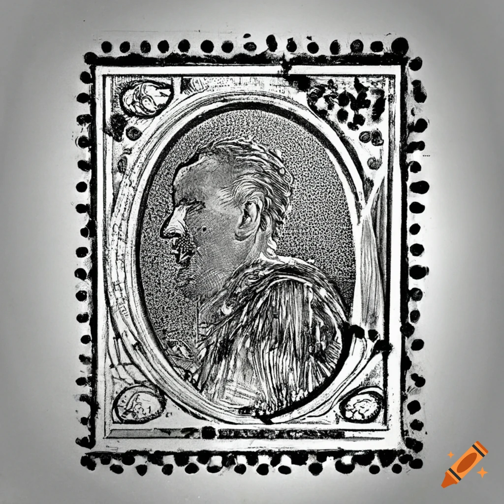 vintage postal stamp