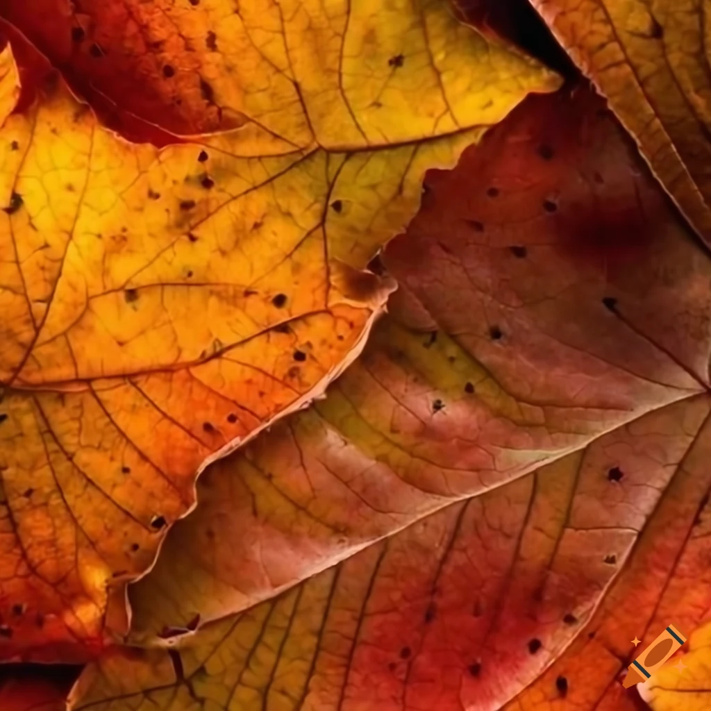 Autumnal leaf collage photo