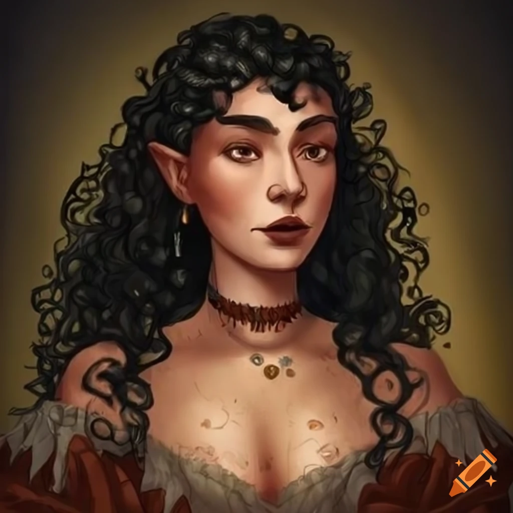 character portrait of Adabra Gwynn, a midwife and apothecary
