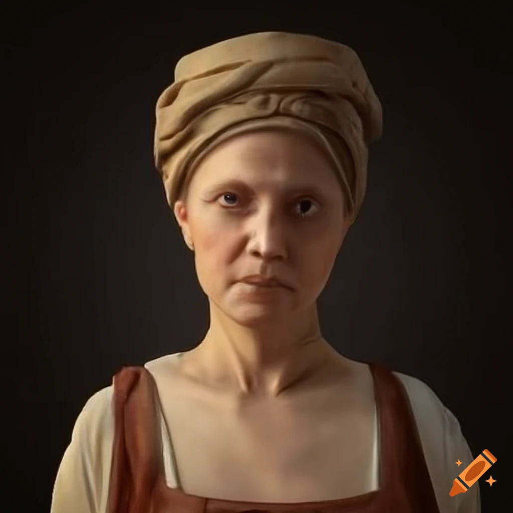 Portrait of a female baker in ancient rome