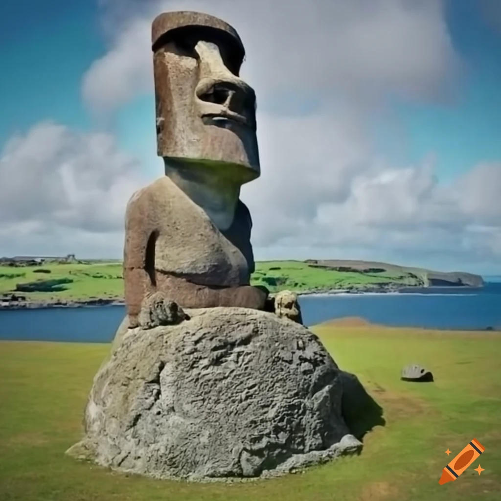 Moai statues in ireland