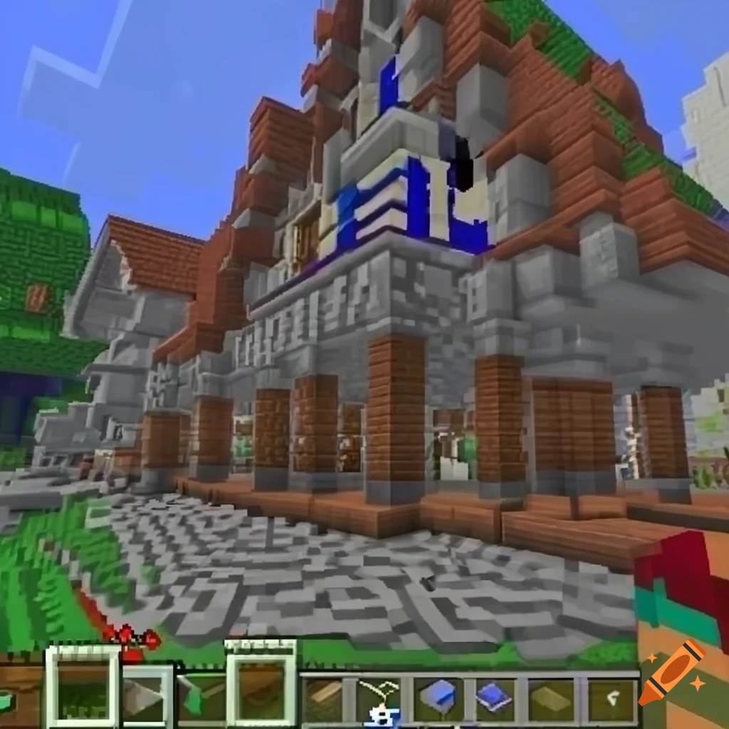 Popular minecraft server logo on craiyon