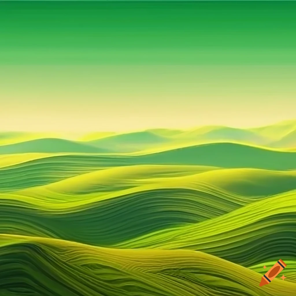 Rolling green hills wallpaper on Craiyon