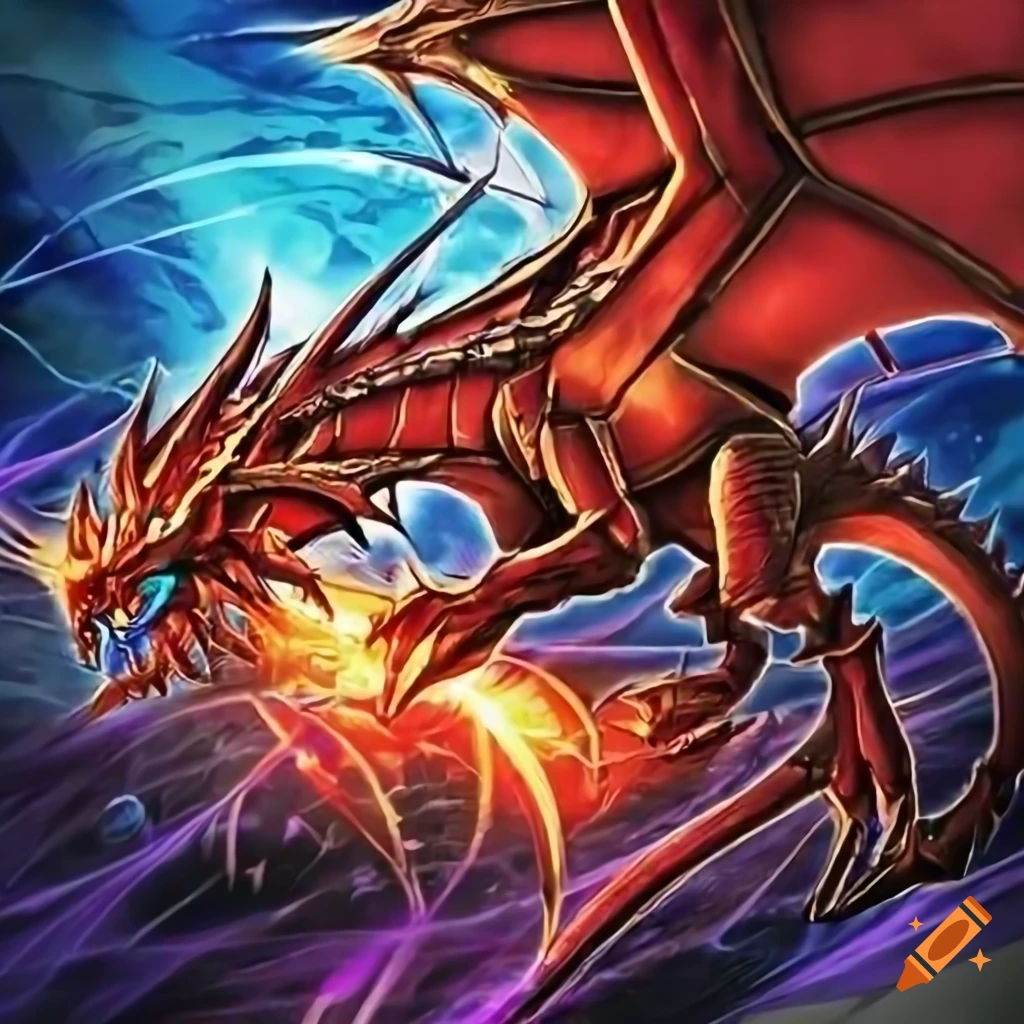Epic Fire Dragon In Yu Gi Oh Card Art