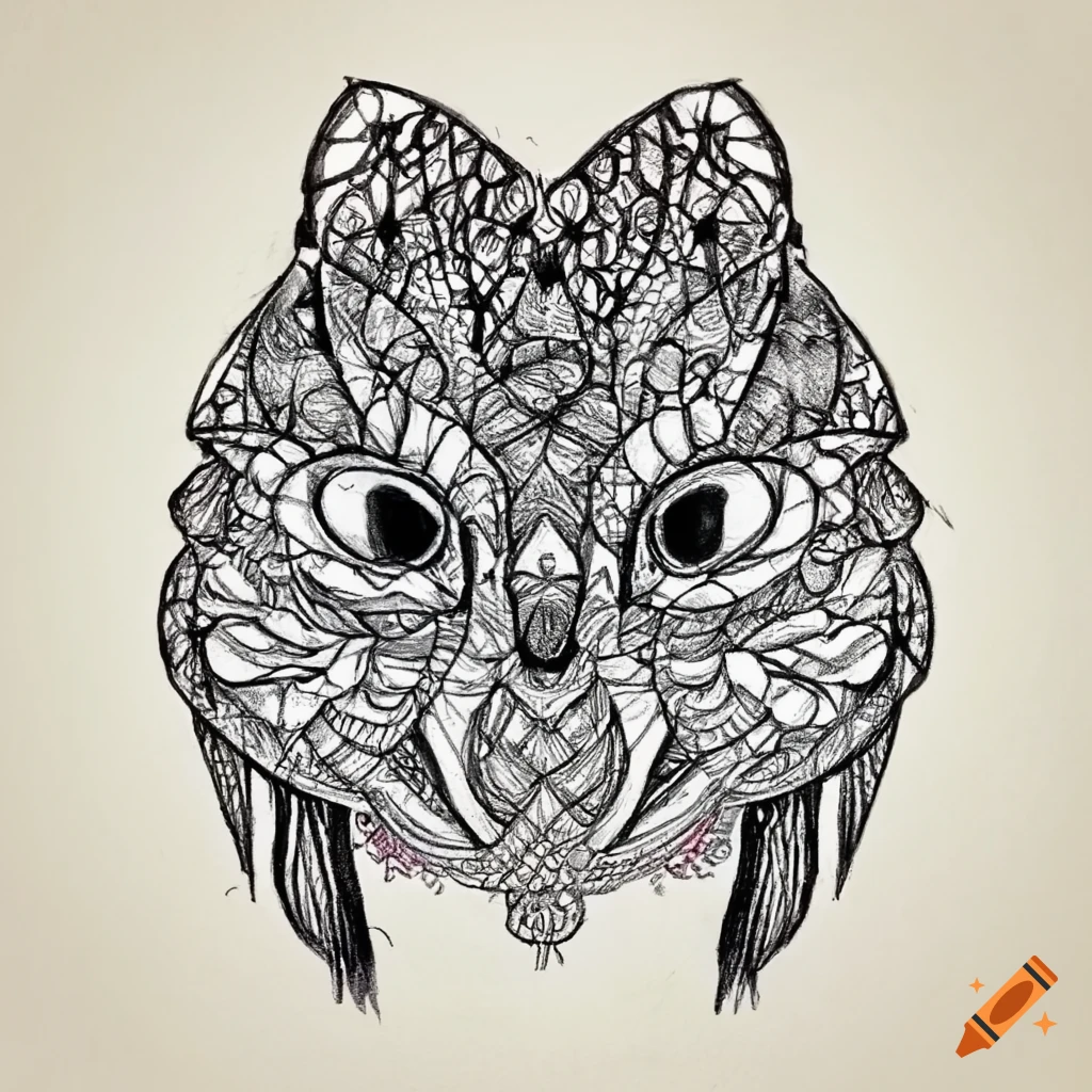 illustration of a zentangle design