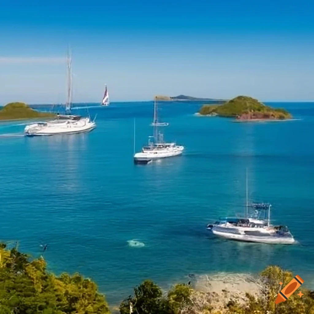 sailing towards an island
