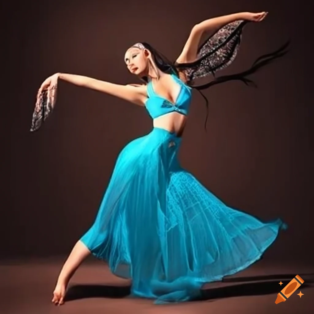 Orange Belly Dance costume - Zai Fashion